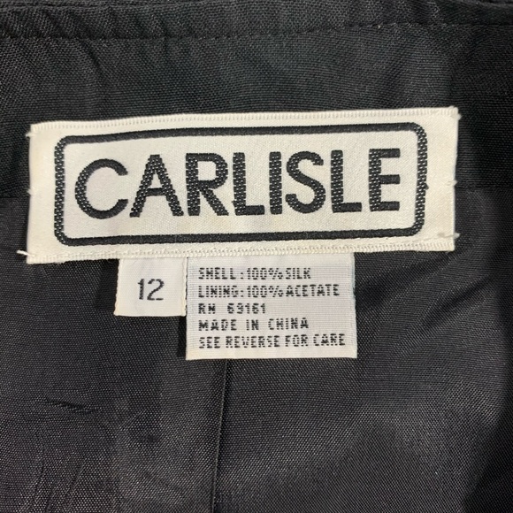 Carlisle Black Silk Jacket - Picture 3 of 4